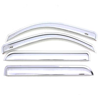 AVS 13-19 Ford Escape Ventvisor Front & Rear Window Deflectors 4pc - Chrome - Mammoth Racing -
