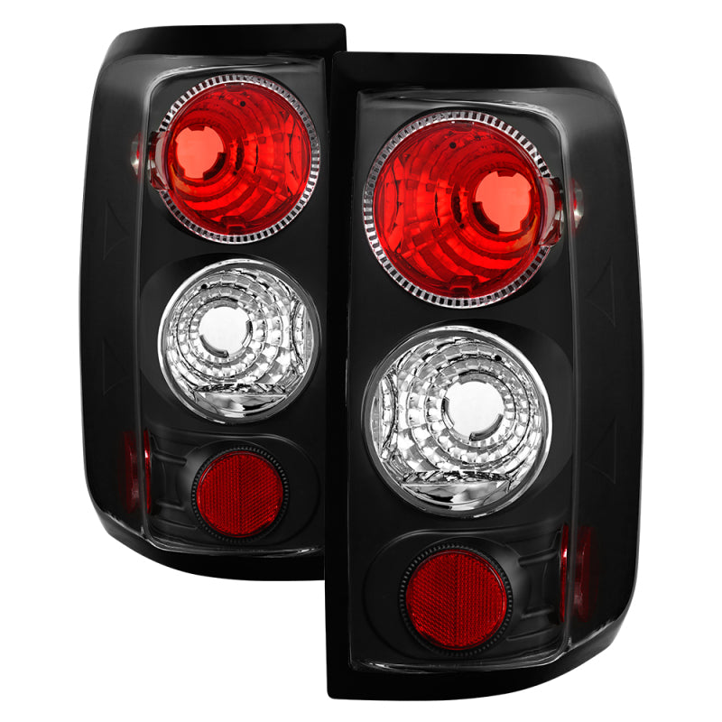 Spyder Ford F150 side 04-08 (Not Fit Heritage & SVT)Euro Tail Lights Blk ALT-YD-FF15004-BK - Mammoth Racing -