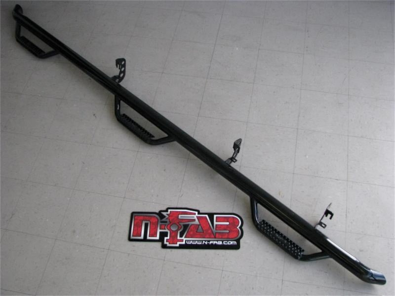 N-Fab Nerf Step 99-16 Ford F-250/350 Super Duty Crew Cab 6.75ft Bed - Tex. Black - Bed Access - 3in - Mammoth Racing -