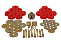 Energy Suspension Body Mount Set Exc. Cconvertible - Red - Mammoth Racing -