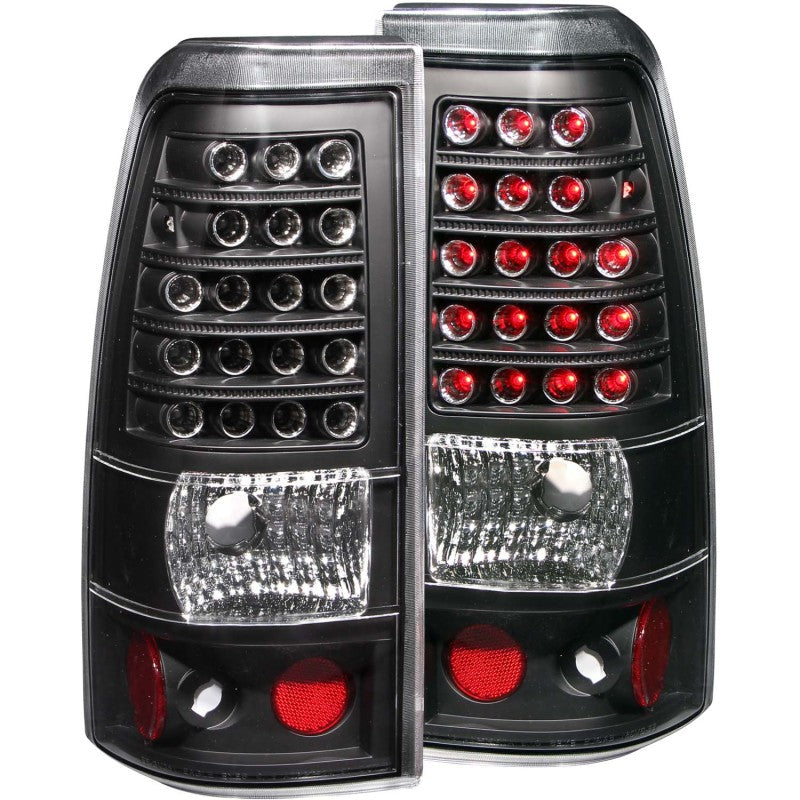 ANZO 2003-2006 Chevrolet Silverado 1500 LED Taillights Black - Mammoth Racing -