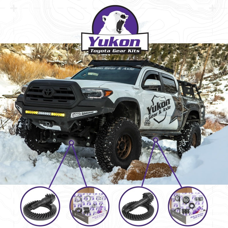 Yukon Gear Ring & Pinion Gear Kit Pkg F&R w/Install Kits Toyota 8.4/7.5R Diff 4.56 Ratio - My Store