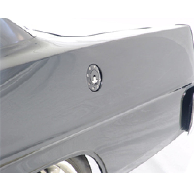 Ridetech 66-67 Chevy Nova Locking Gas Cap (Black Anodized) - Mammoth Racing -
