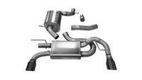 Corsa 10-14 Volkswagen GTI Mk6 Black Touring 3.0in Cat-Back Dual Rear Exit Polished Pro-Series Tips - Mammoth Racing -