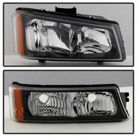 Xtune Chevy Silverado 2500HD 03-06 Crystal Headlights w/ Bumper Lights Black HD-JH-CSIL03-AM-BK-SET - Mammoth Racing -