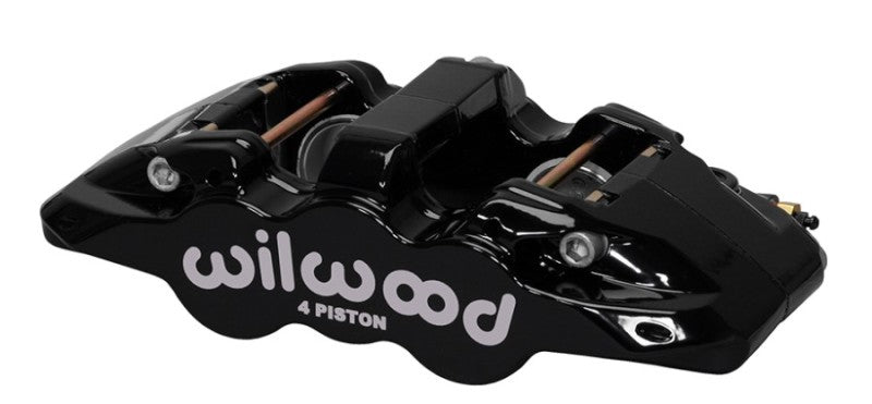 Wilwood Caliper-Aero4 - Black 1.12/1.12in Pistons 0.81in Disc - Mammoth Racing -