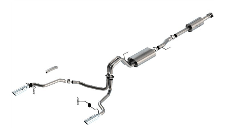 Borla F-150 2021 3.3L CC SB EC STB XL/XLT/Lariat/KR/Plnm/LTD 3/2.25 SRE Cat-Back ATAK Chrome Tips - My Store