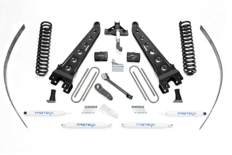 Fabtech 08-16 Ford F250 4WD w/o Factory Overload 8in Rad Arm Sys w/Coils & Perf Shks - Mammoth Racing -