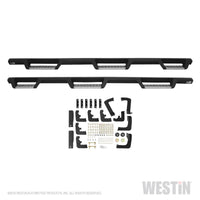 Westin/HDX 17-18 Ford F-250/350 Crew Cab (6.75ft Bed) Stainless Drop Nerf Step Bars - Textured Black - Mammoth Racing -
