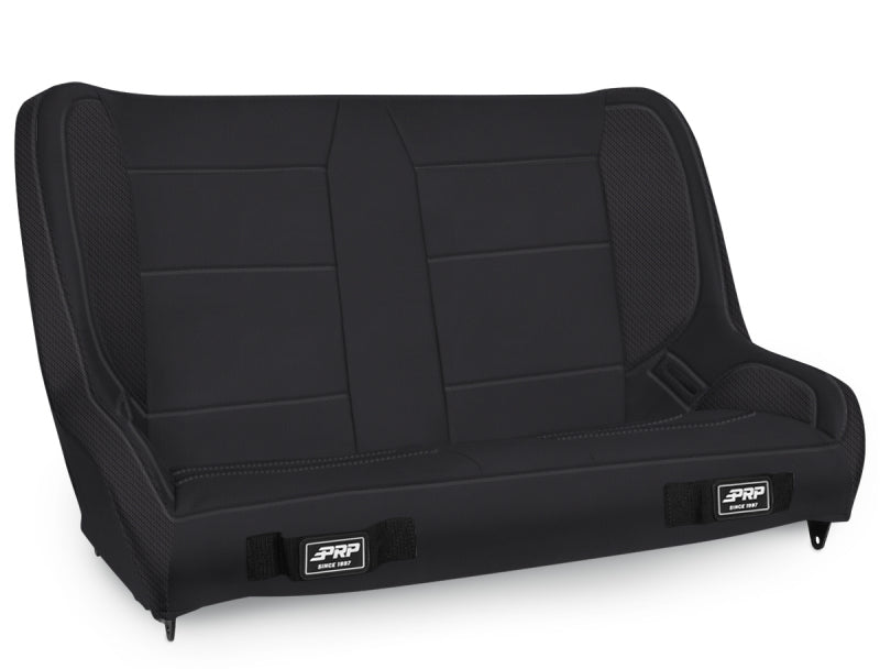 PRP  Jeep CJ-7/Wrangler YJ Elite Series Rear Bench- Black Vinyl - Mammoth Racing -
