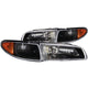 ANZO 1997-2003 Pontiac Grand Prix Crystal Headlights Black - Mammoth Racing -