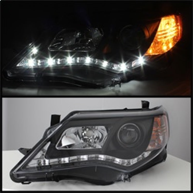 Spyder Toyota Camry 12-14 Projector Headlights DRL Blk High 9005 (Not Included PRO-YD-TCAM12-DRL-BK - Mammoth Racing -