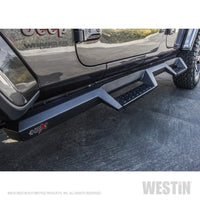 Westin 18-20 Jeep Wrangler JL Unlimited 4DR HDX Drop Nerf Step Bars - Textured Black - Mammoth Racing -