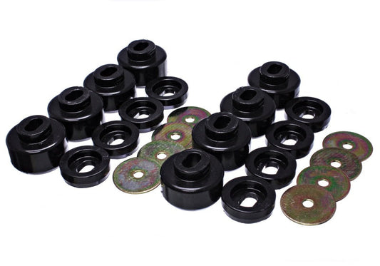 Energy Suspension 07-10 Chevy K2500/3500HD Body Mount Set - Black - My Store