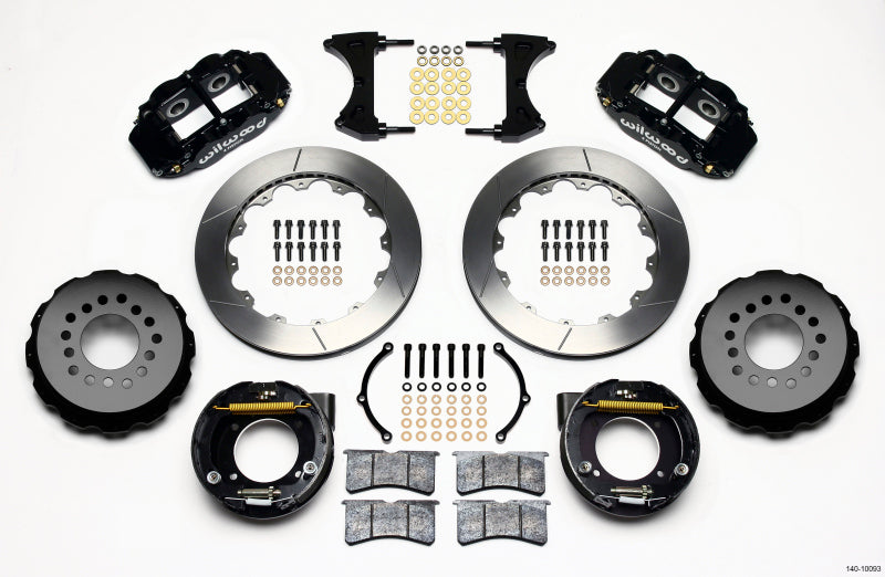 Wilwood Narrow Superlite 4R Rear P-Brk Kit 12.88in Chevy C-10 2.42 Offset 5-lug - Mammoth Racing -