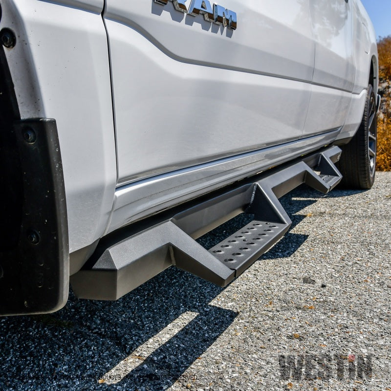 Westin/HDX 2019 Ram 1500 Crew Cab Drop Nerf Step Bars - Textured Black - Mammoth Racing -