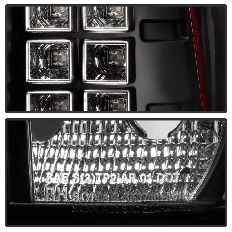 Spyder Chevy Avalanche 02-06 LED Tail Lights Black ALT-YD-CAV02-LED-BK - Mammoth Racing -