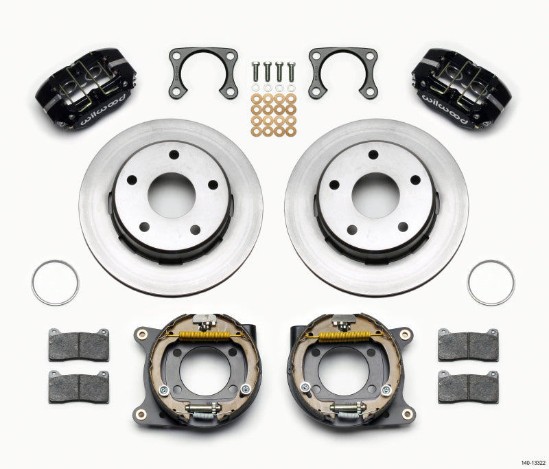 Wilwood Dynapro Lug Mount P/S Park Brake Kit Big Ford 2.36in Off Bronco 5 x 5.50 - Mammoth Racing -
