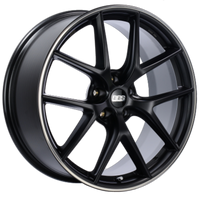 BBS CC-R 19x9 5x120 ET48 Satin Graphite Diamond Cut Polished Rim Protector Wheel -82mm PFS Required - Mammoth Racing -