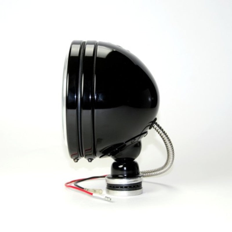 KC HiLiTES Daylighter 6in. Halogen Light 100w Spot Beam (Pair Pack System) - Black SS - Mammoth Racing -
