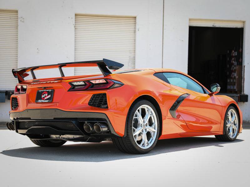 aFe MACH Force-Xp 3in to 2-1/2in 304SS Cat-Back 2020 Chevy Corvette (C8) 6.2L - Carbon Fiber Tip - My Store
