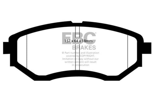 EBC 13+ Subaru Forester 2.0 Turbo Greenstuff Front Brake Pads - My Store