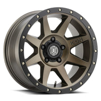 Icon Rebound 17x8.5 5x5.5 0mm Offset 4.75in BS Bronze Wheel - Mammoth Racing -