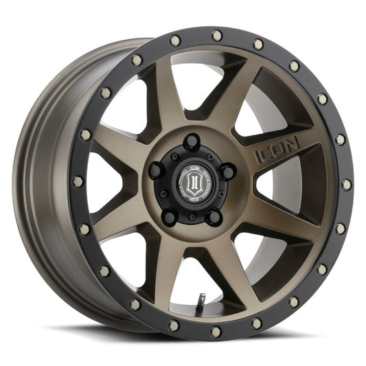 Icon Rebound 17x8.5 5x5.5 0mm Offset 4.75in BS Bronze Wheel - Mammoth Racing -