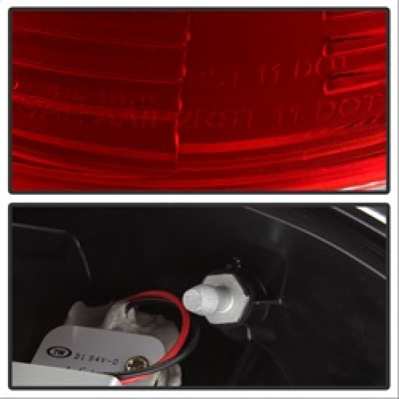 Spyder Ford F150 side 97-03/F250/350 Duty 99-07 LED Tail Lights Red Clear ALT-YD-FF15097-LED-RC - Mammoth Racing -