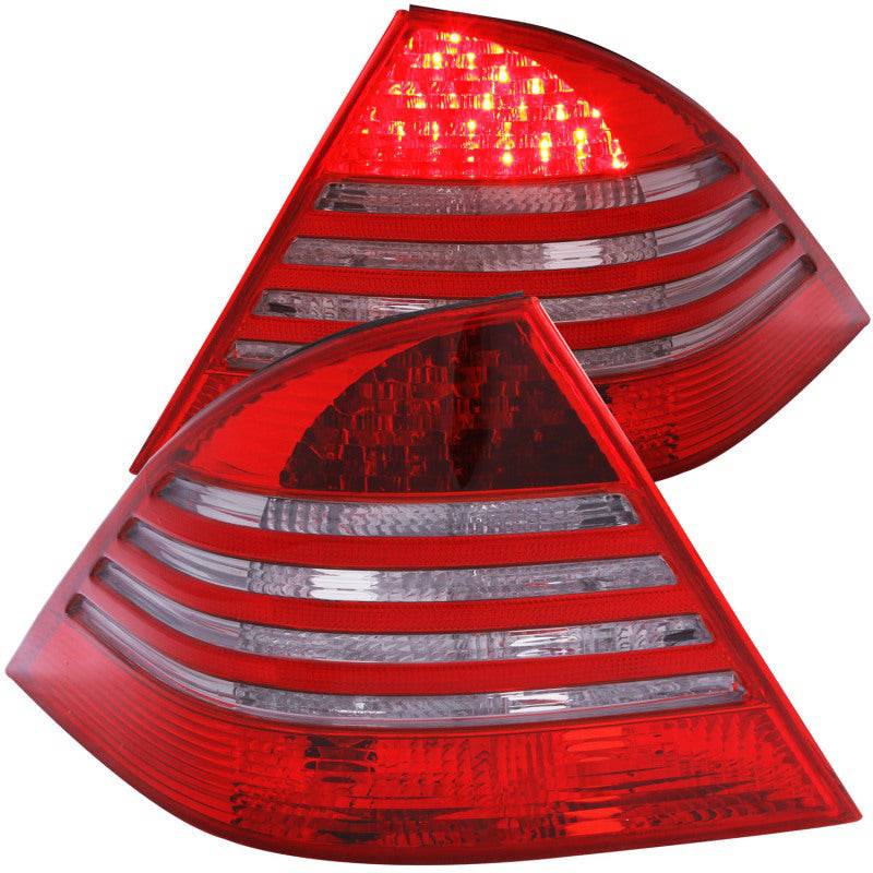 ANZO 2000-2005 Mercedes Benz S Class W220 LED Taillights Red/Smoke - Mammoth Racing -