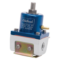 Edelbrock Fuel Pressure Regulator EFI 180 GPH 35-90 PSI -6 In/Out -6 Return Blue/Clear - My Store