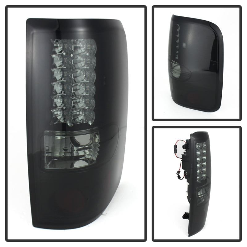 Spyder Ford F150 side 04-08 (Not Fit Heritage & SVT)LED Tail Lights Blk Smke ALT-YD-FF15004-LED-BSM - Mammoth Racing -
