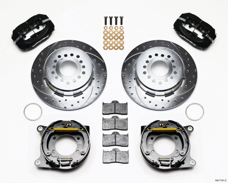 Wilwood Forged Dynalite P/S Park Brake Kit Drill-Zinc Chevy 12 Bolt w/ C-Clips - My Store