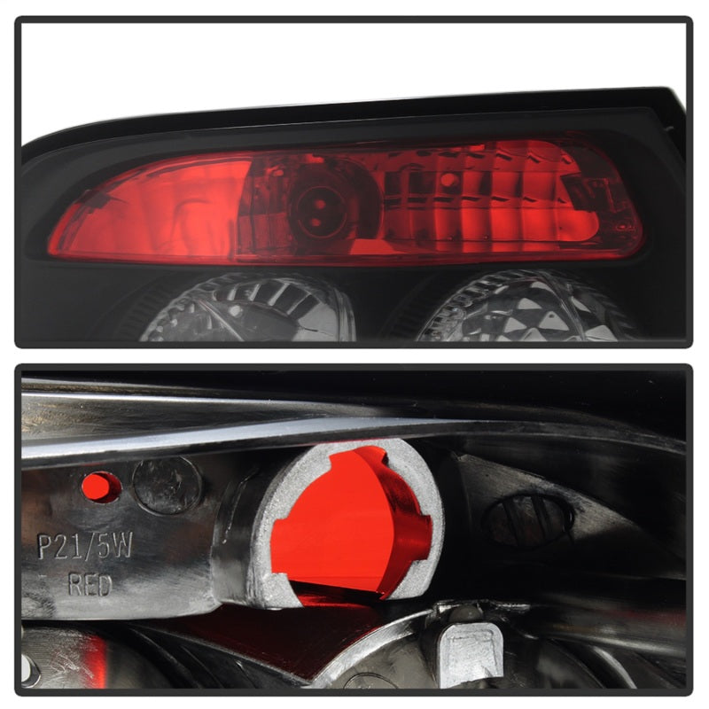 Spyder Audi A4 96-01 Euro Style Tail Lights Black ALT-YD-AA496-BK - Mammoth Racing -