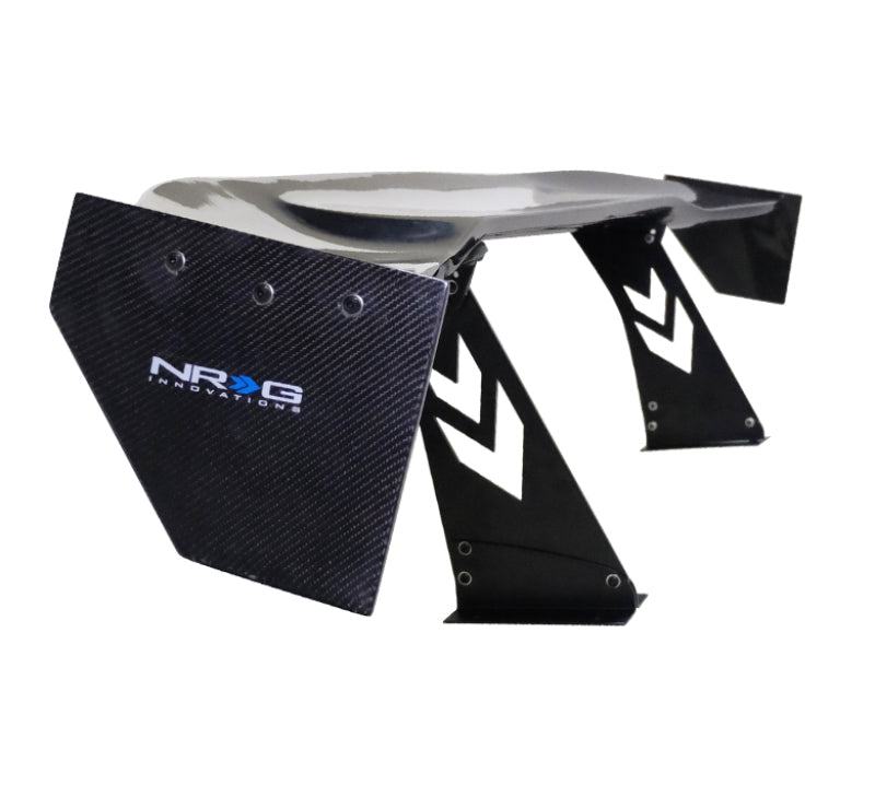 NRG Carbon Fiber Spoiler - Universal (69in.) w/NRG Logo / Stand Cut Out / Large Side Plate - My Store