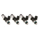 Injector Dynamics Id1050x Injectors 14mm (Grey) Adaptor Top (Set of 4) - Mammoth Racing -