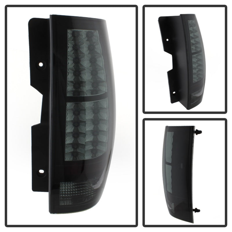 Spyder Chevy Suburban/GMC Yukon/Yukon Denali 07-14 LED Tail Lights Blk Smke ALT-YD-CSUB07-LED-BSM - Mammoth Racing -