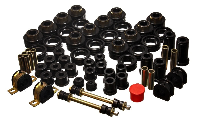 Energy Suspension 92-97 Chevy Suburban 4WD Black Hyper-flex Master Bushing Set - Mammoth Racing -