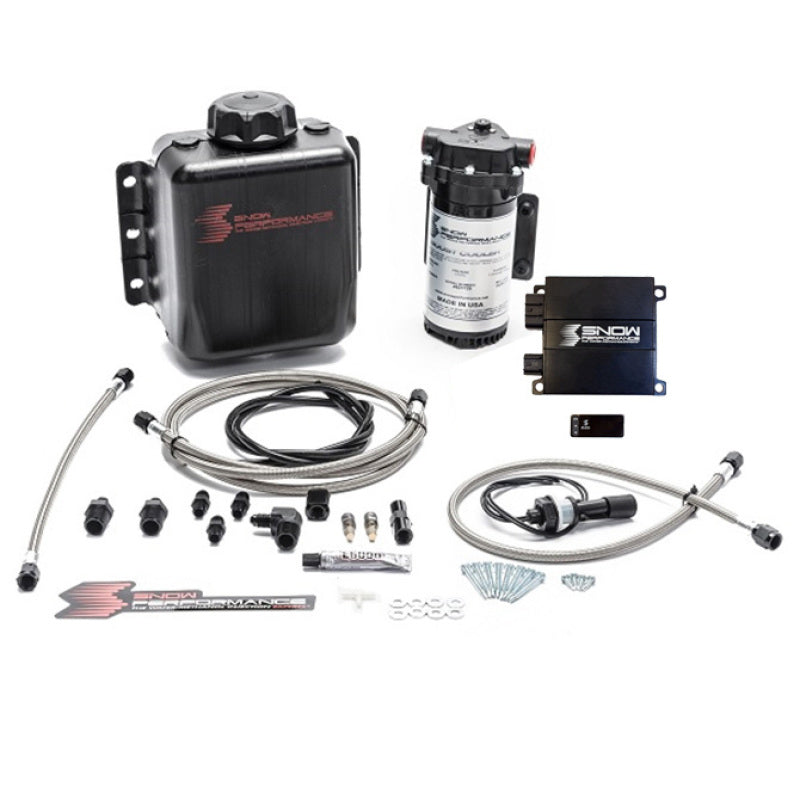Snow Performance Stg 2 Boost Cooler Prog. Engine Mount Water Injection Kit (SS Braid Line & 4AN) - My Store