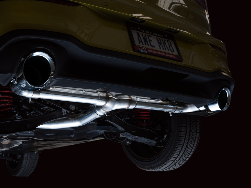 AWE 2022 VW GTI MK8  Track Edition Exhaust - Chrome Silver Tips - Mammoth Racing -