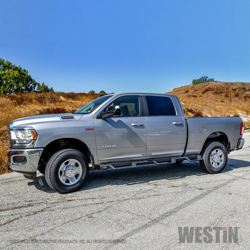Westin 19-20 Ram 2500/3500 HDX Drop W2W Nerf Step Bars - Textured Black - Mammoth Racing -