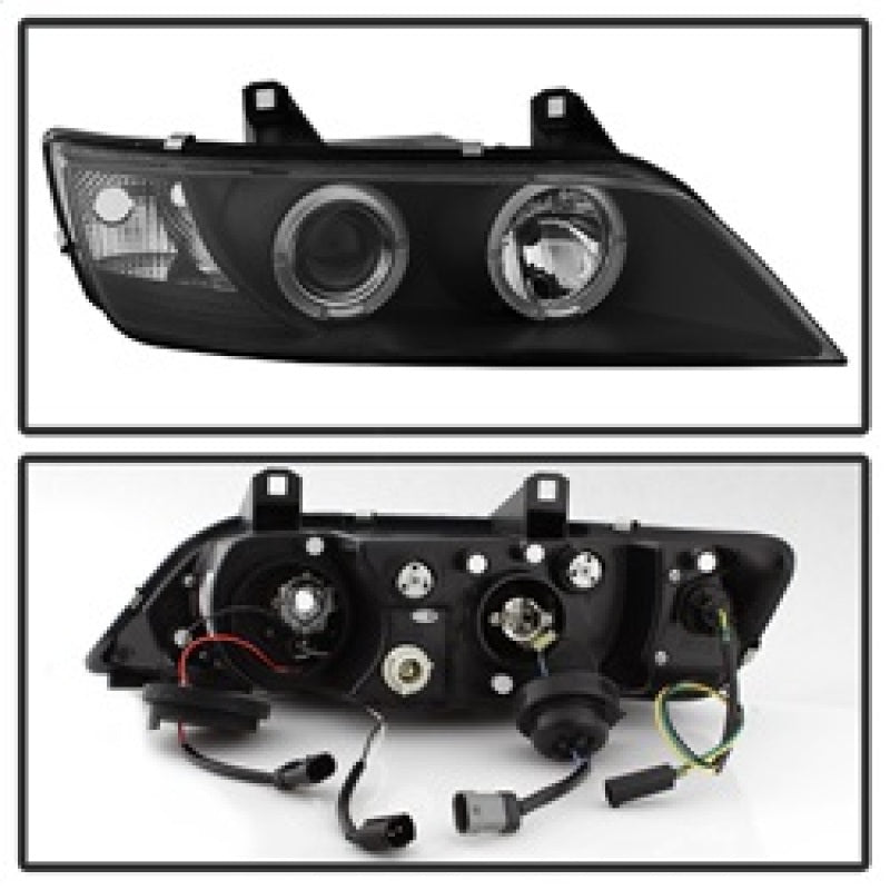 Spyder BMW Z3 96-02 Projector Headlights LED Halo Black High H1 Low H1 PRO-YD-BMWZ396-HL-BK - Mammoth Racing -