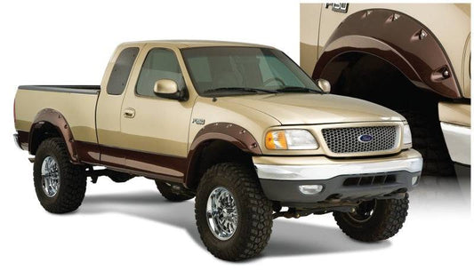 Bushwacker 97-03 Ford F-150 Cutout Style Flares 2pc - Black - Mammoth Racing -
