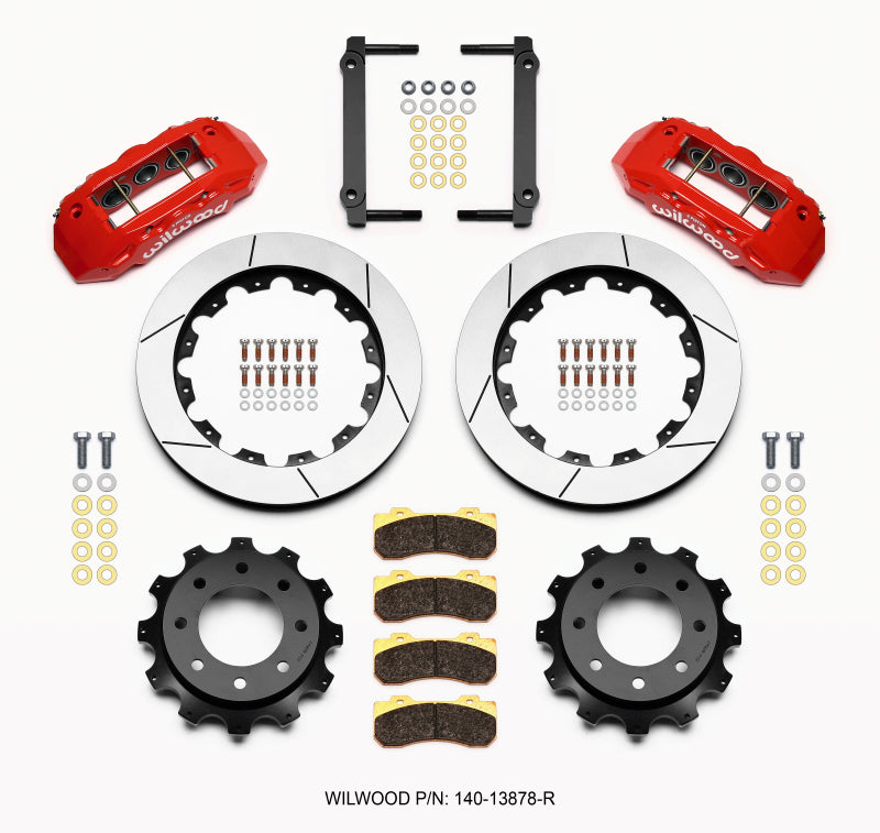 Wilwood Tx6r Rear Kit 16.00in Red 1999-2010 GM H2 / 2500 4.63 Cntr - My Store