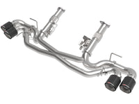 aFe MACH Force-Xp 3in to 2-1/2in 304SS Cat-Back (No Muff.) 2020 Chevy Corvette 6.2L - Carbon Tip - Mammoth Racing -