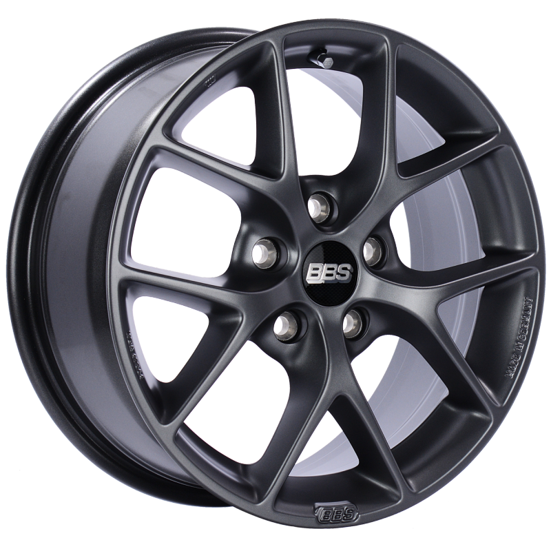 BBS SR 16x7 5x108 ET45 Satin Grey Wheel -70mm PFS/Clip Required - Mammoth Racing -
