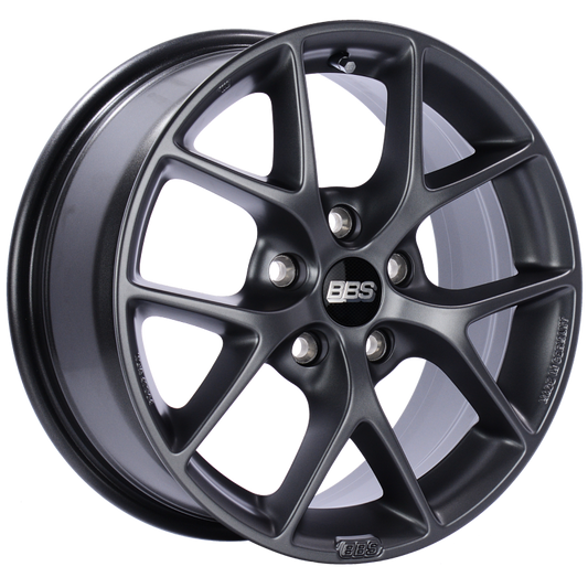 BBS SR 16x7 5x108 ET45 Satin Grey Wheel -70mm PFS/Clip Required - Mammoth Racing -