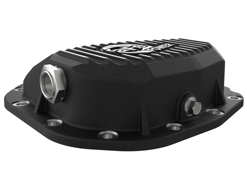 aFe Rear Differential Cover (Black Machined; Pro Series); 15-19 Ford F-150 V6-2.7L (t) (12-Bolt) - Mammoth Racing -