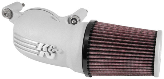K&N 01-17 Harley Davidson Softail / Dyna FI Performance Air Intake System Silver - Mammoth Racing -