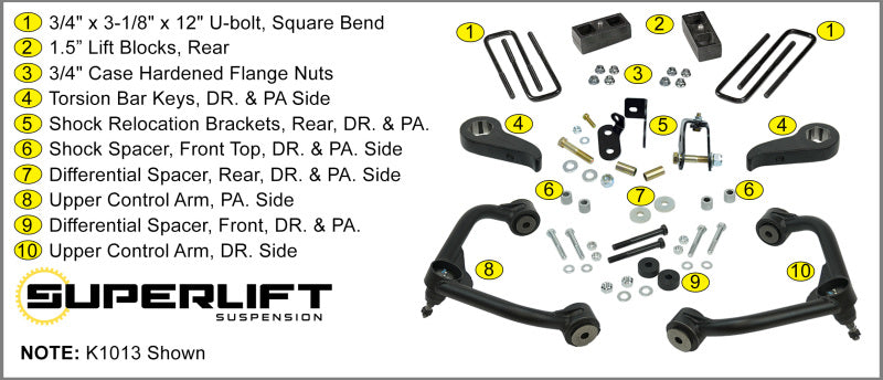 Superlift 2020 Chevy Silverado 2500HD/3500HD - 3in Lift Kit w/ Shock Extensions - Mammoth Racing -